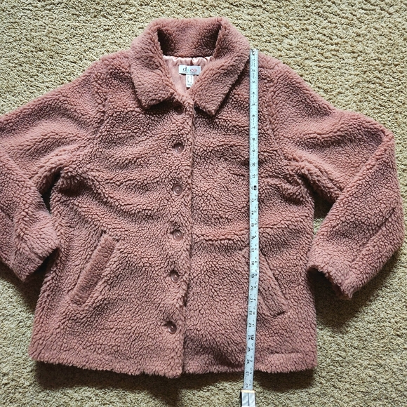 Denim+Company Sherpa Jacket Size M Color Mauve - Picture 5 of 15